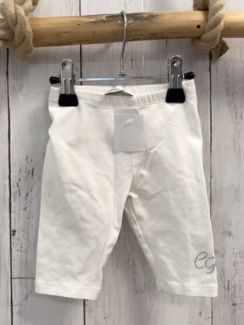   Caprileggings  Gr. 62  weiß silber Schrift 