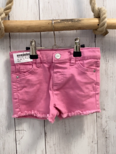  Shorts Gr. 98  pink Jeans Bund verstellbar 
