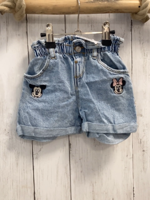 zara Shorts Gr. 98  blau Jeans Mickey und Minnie Mouse