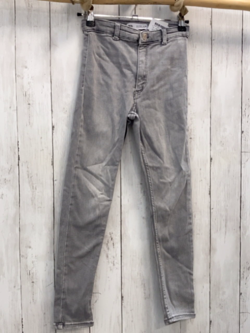zara Hose Gr. 152  grau Jeans Bund verstellbar