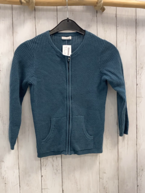 Eden et victor Strickjacke Gr. 122  petrol Struktur
