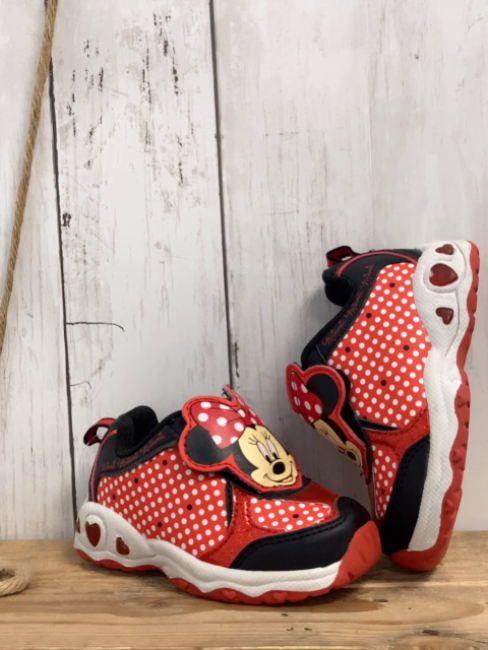 Schuhe Gr. 21,5  rot weiße Punkte Minnie Mouse