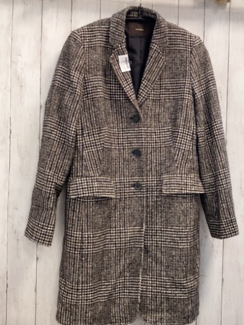 Windsor  Mantel  Gr. 38  weiß schwarz braun gemustert 34% Schurwolle