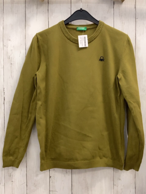 Benetton  Pullover  Gr. 146/152  senf Strick 