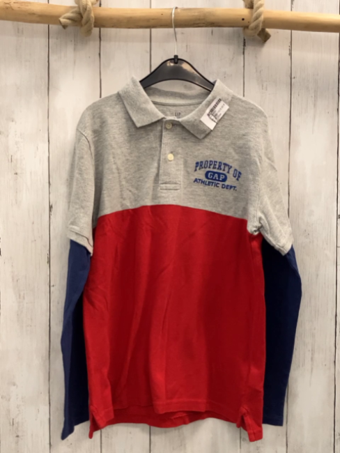Gap Langarmshirt Gr. 146/152  grau blau rot