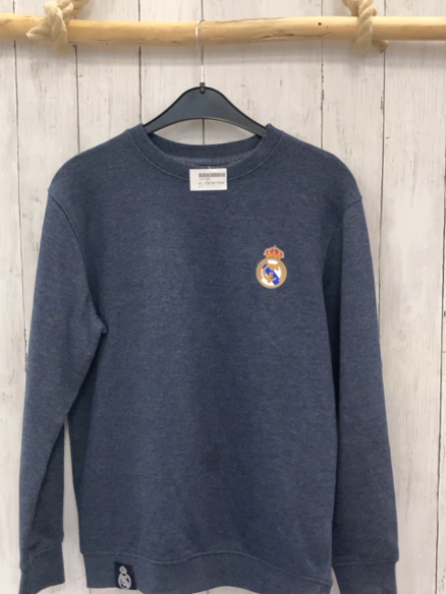   Pullover  Gr. 158/164  blau Fußballemblem mit Krone 