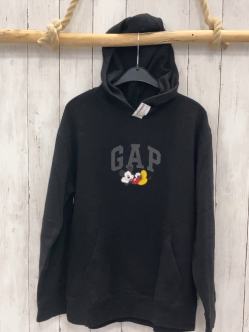 GAP  Pullover  Gr. 158/164  schwarz Kapuze Micky Mouse 