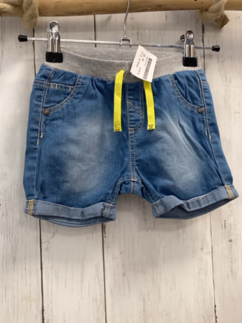 S´Oliver  Shorts  Gr. 86  blau Jeans grauer Bund mit gelber Kordel 