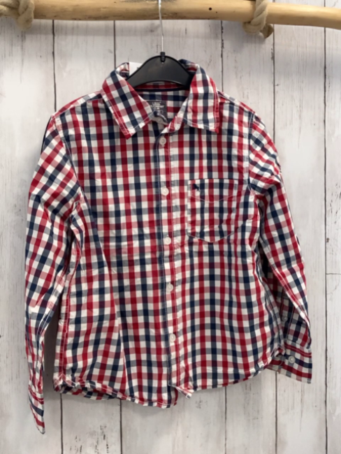 H&M  Hemd  Gr. 122  blau rot weiß kariert 