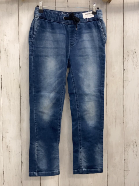  Hose Gr. 134  blau Jeans Kordel