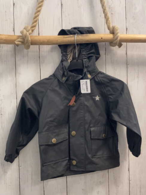 Mini A Ture  Regenjacke  Gr. 86  grau gummiert 