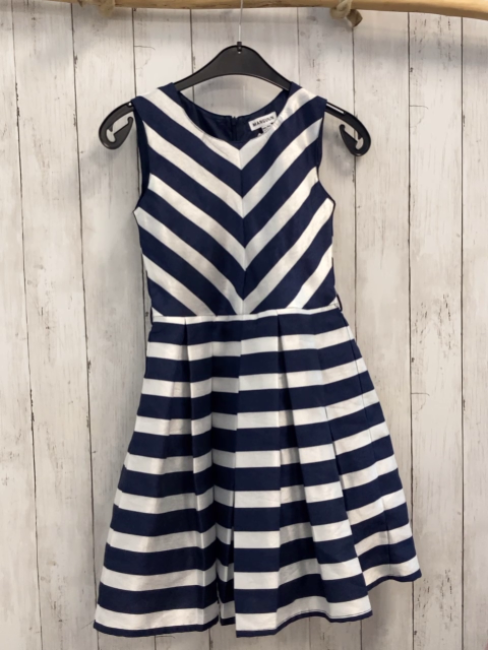 Manguun Kleid  Gr. 145/152  blau weiße Streifen