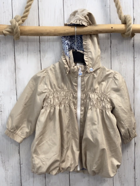 H&M  Jacke  Gr. 80  beige Kapuze 