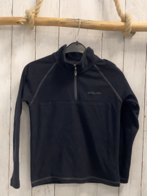 Columbia Pullover Gr. 128  schwarz Fleece Reißverschluss