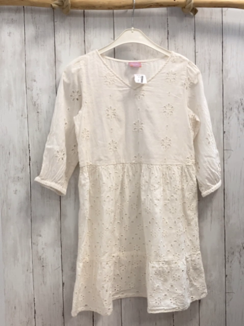   Kleid  Gr. 152  weiß Lochstickerei 