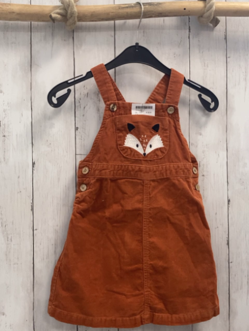   Kleid  Gr. 110  rost Kord Fuchsgesicht 