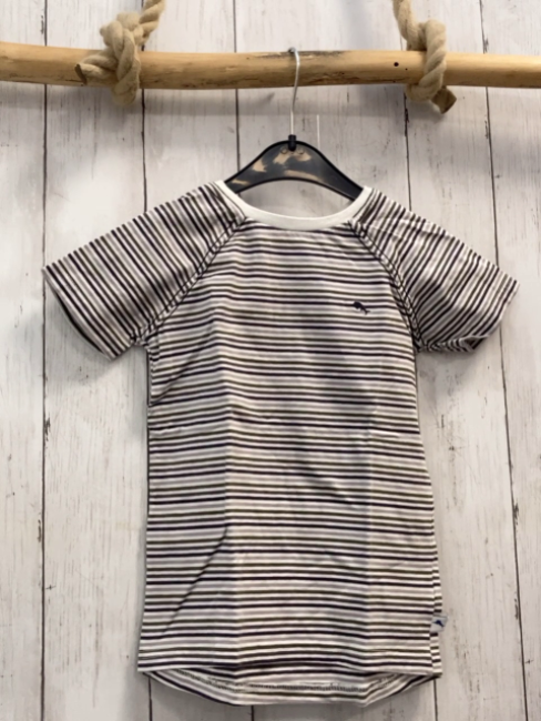 Tommy Bahama  T-Shirt  Gr. 104  weiß grau hellgrün oliv Streifen 