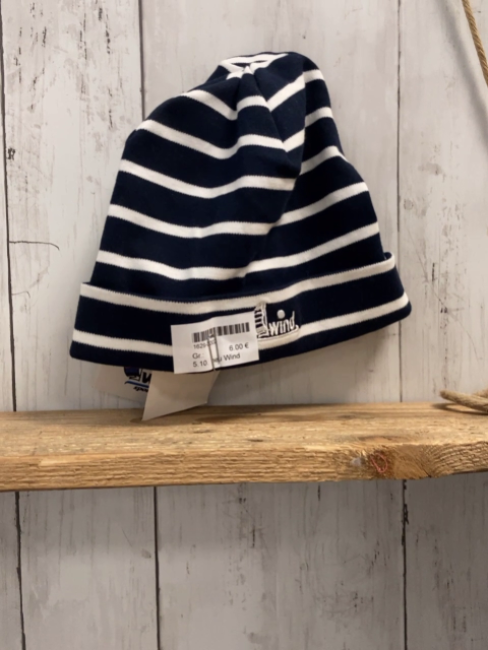 neu Wind  Mütze  one size blau weiße Streifen NP 15,95 € 