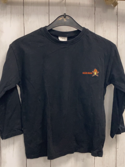 Zara  Langarmshirt  Gr. 110  schwarz 