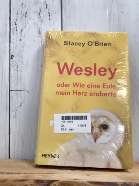 neu  Buch Wesley oder Wie eine Eule mein Herz eroberte 