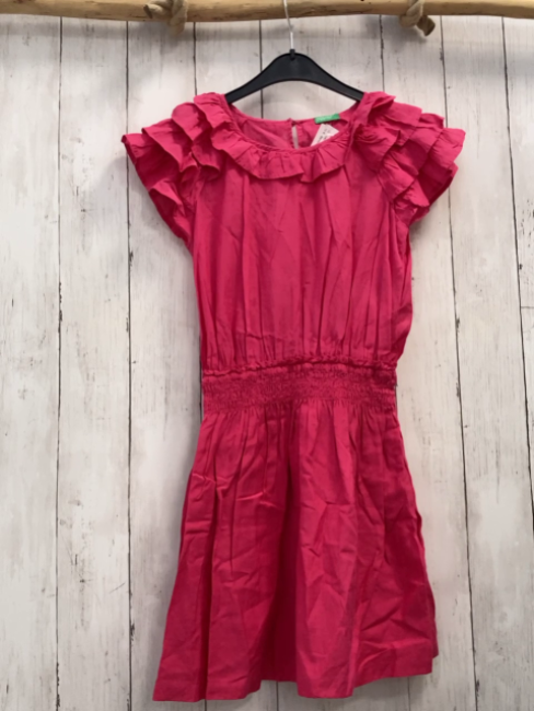 Benetton  Keid  Gr. 140  pink Rüschen 