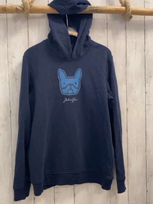 Jack & Jones  Pullover  Gr. 164  blau Kapuze hellblauer Tierkopft 