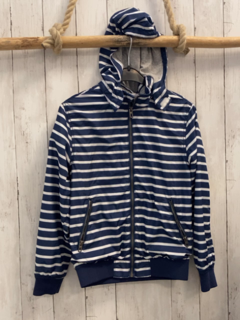 H&M  Jacke  Gr. 140  blau weiße Streifen 
