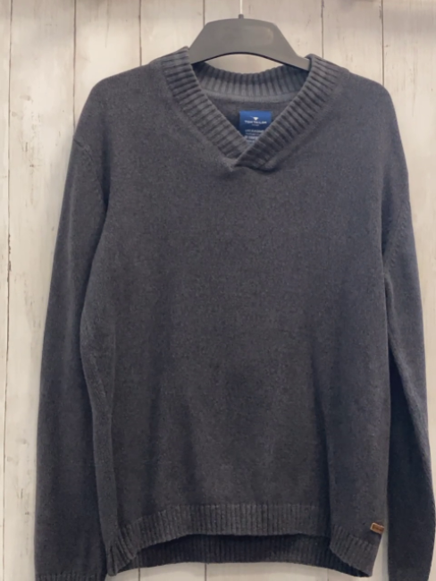 Tom Tailor Pullover Gr. L grau Strick