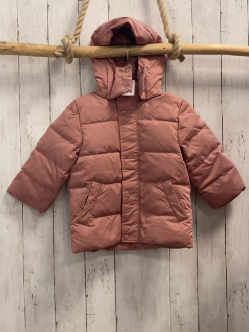 H&M  Winterjacke  Gr. 104  rosa Kapuze 