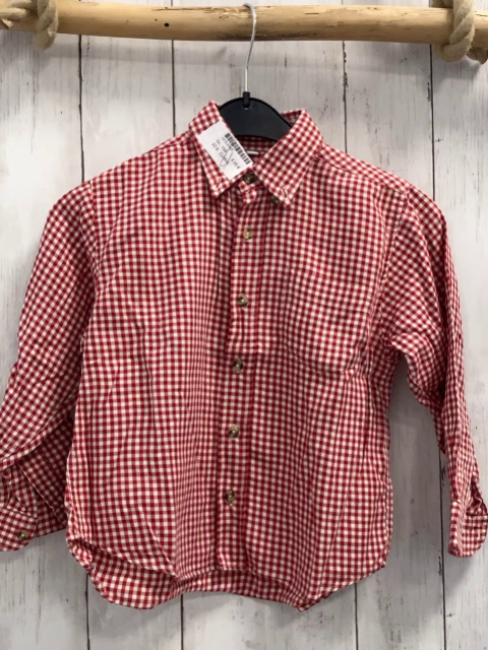 Cyrillus  Hemd  Gr. 104  rot weiß kariert 