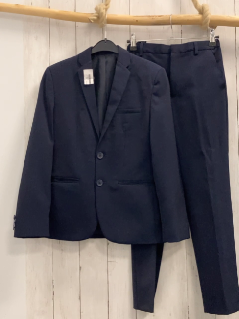 2tlg  Anzug  Gr. 152  blau 