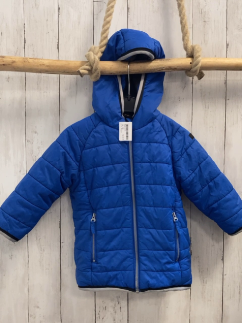 Esprit  Winterjacke  Gr. 92  blau grauerBund 