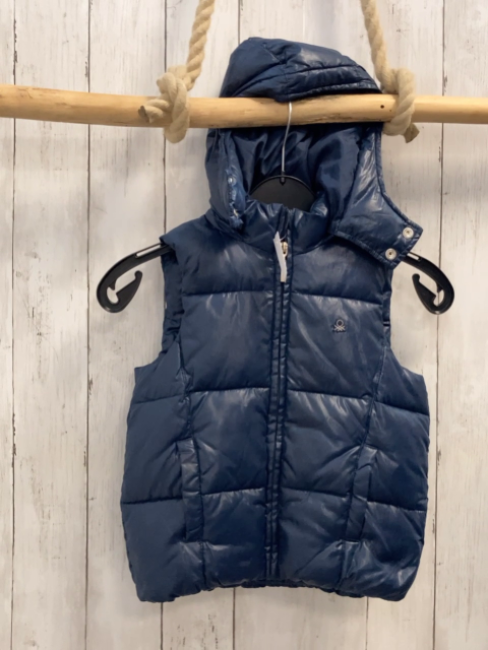 Benetton  Weste  Gr. 122/128  blau Kapuze 