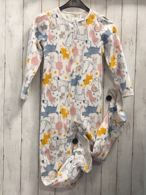 Carter´s  Schlafanzug  Gr. 128  weiß bunte Tiere Nicky 