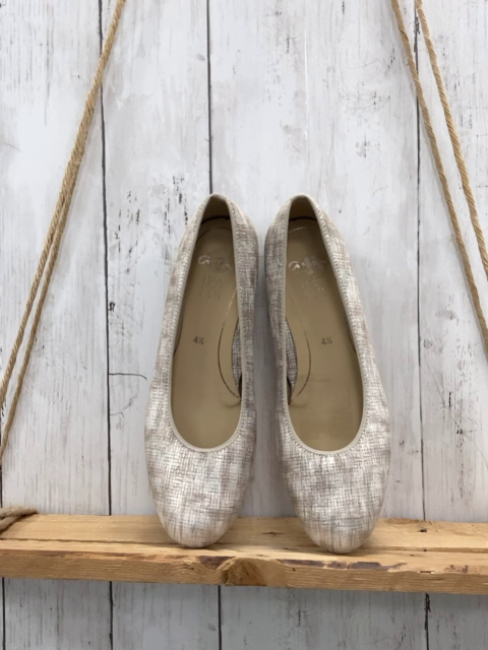 Ara  Schuhe  Gr. 37,5   silber beige gemustert 