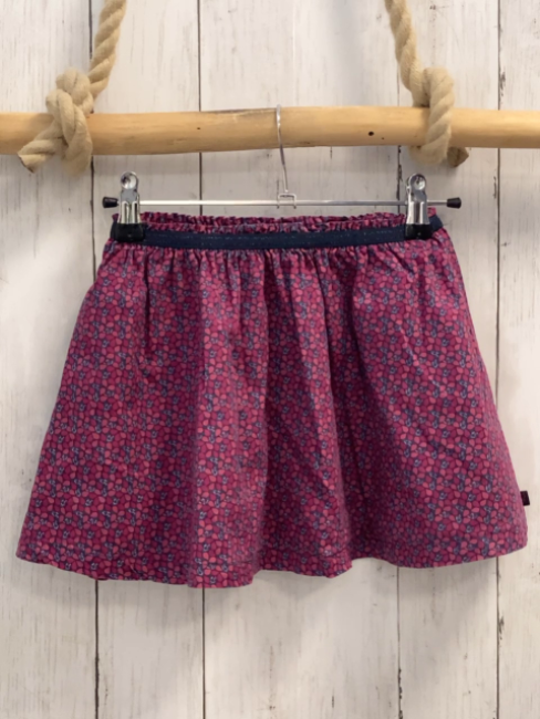 Okaidi Rock Gr. 116  pfralume altrosa grauer Tropfendruck 