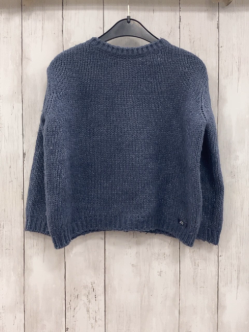   Strickjacke Gr. 116  grau Knöpfe mit Tüllschleifen