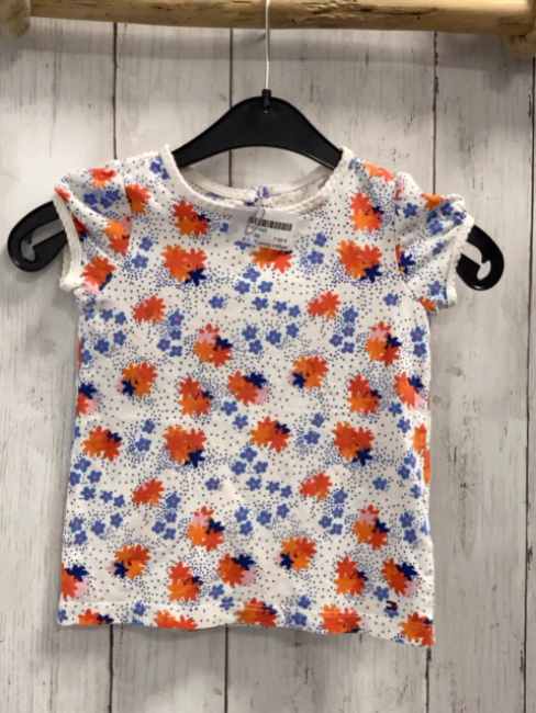 Tommy Hilfiger  T-Shirt  Gr. 98  weiß Blumen 