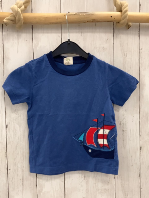 Alana  T-Shirt  Gr. 92  hellblau blauer Bund Piratenschiff 