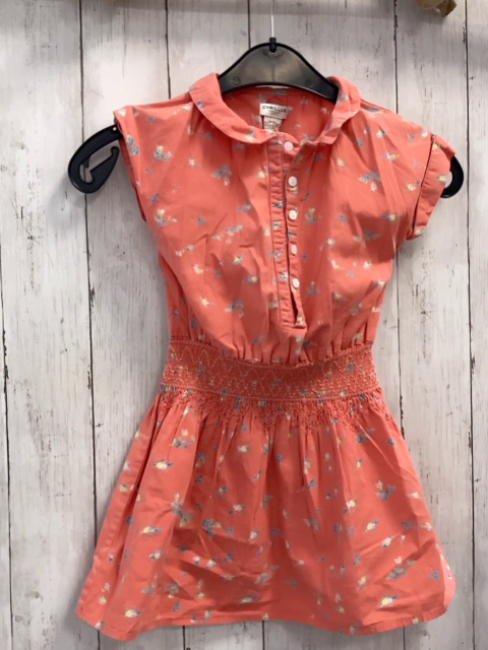 Cyyrillus  Kleid  Gr. 116  apricot Blumen 