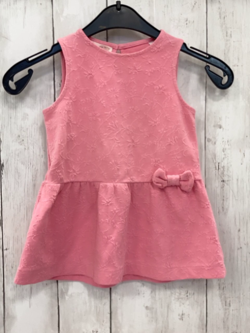 Zara  Kleid  Gr. 68  rosa bestickt Schleife 