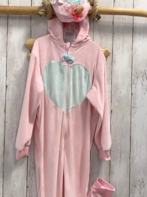 H&M Nickyoverall Gr. 122/128  rosa mint Einhorn 