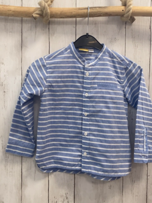 Chicco  Hemd  Gr. 104  hellblau weiße Streifen 