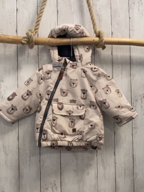  Winterjacke Gr. 74  beige Bären