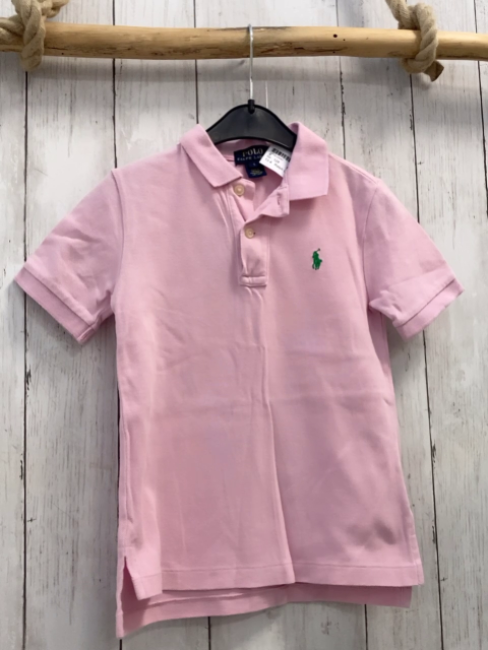 Ralph Lauren  T-Shirt  Gr. 128  rosa Polokragen 