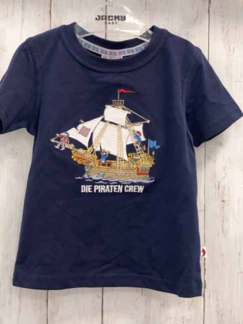 neu Salt & Pepper  T-Shirt  Gr. 98  blau Piartenschiff 