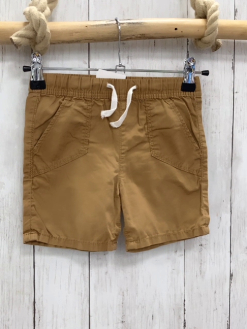 H&M  Shorts  Gr. 86  hellbraun Gummizugbund mit weißer Kordel