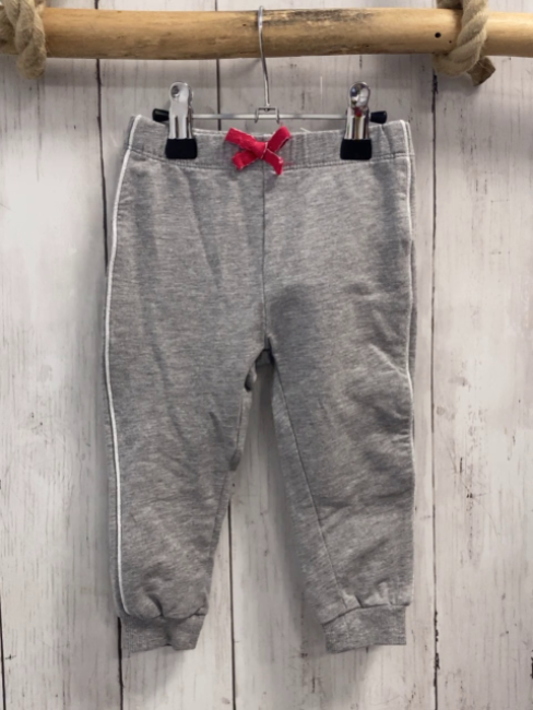 Chicco  Jogginghose  Gr. 80  grau silber Seitenstreifen 