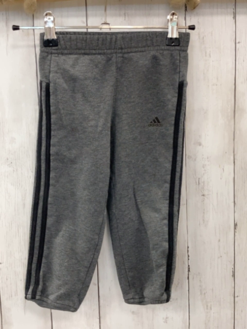 Adidas  Jogginghose Gr. 92  grau schwarze Seitenstreifen 