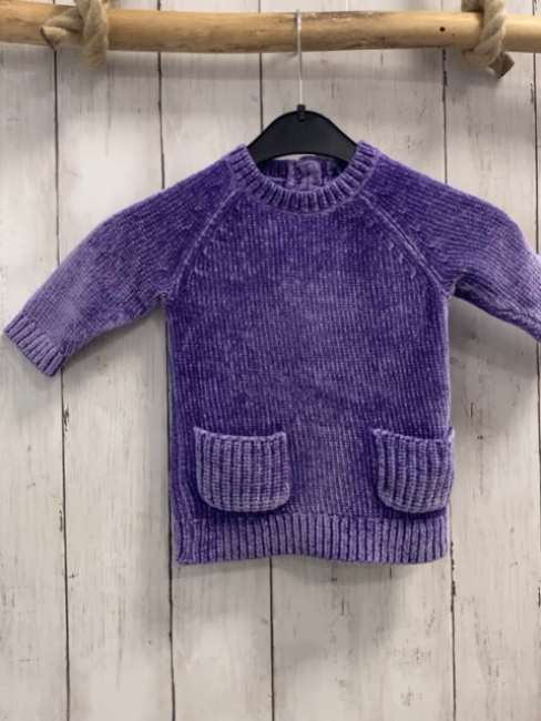 Next  Pullover  Gr. 68  lila Strick Taschen 